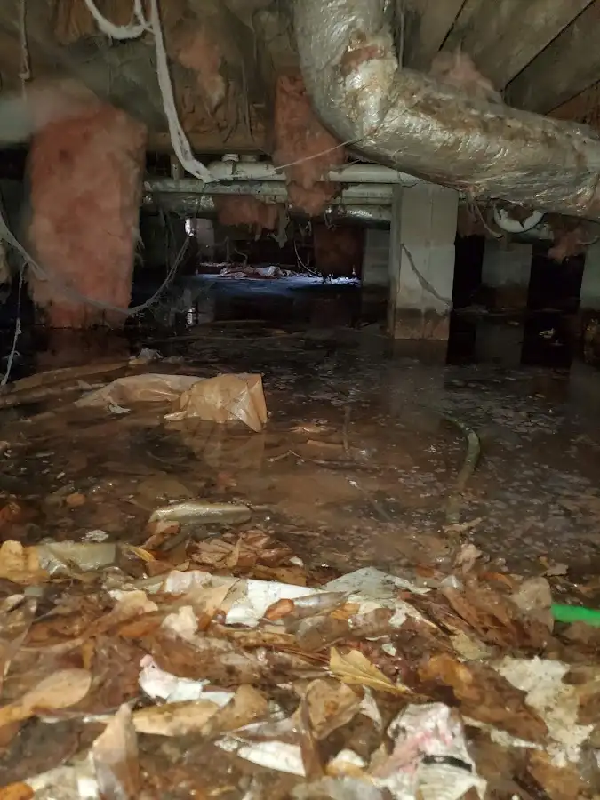 Crawl space flood assessment for Commercial Water Damage Restoration in Ken Caryl
